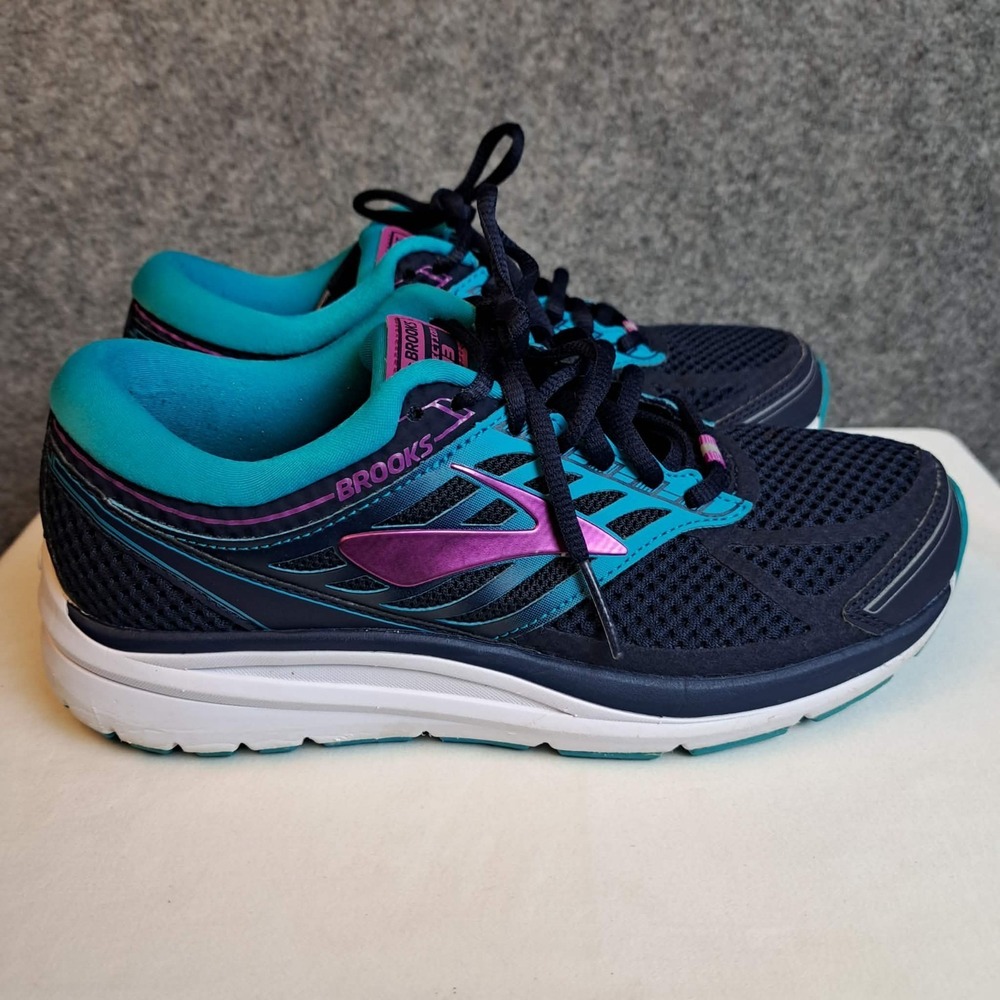 Brooks Addiction 13 Navy Blue Purple‎ Running Sneakers Women Size 8